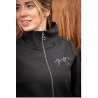Pénélope Tweeny Strass Jacke Marine Marineblau