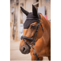 Mütze für Pferde Pénélope Soundless Strass Schwarz