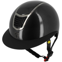 Reithelm Equithème Airy LM Glänzendes Carbon-Schwarz