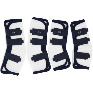 Fliegenabwehr-Gamaschen Riding World, 4 Stück Weiß Weiß Fliegenabwehr-Gamaschen Riding World, 4 Stück Weiß Weiß