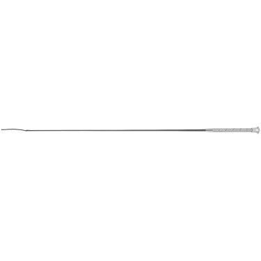 Dressurgerte Whip & Go Strassy Silberfarben Grau