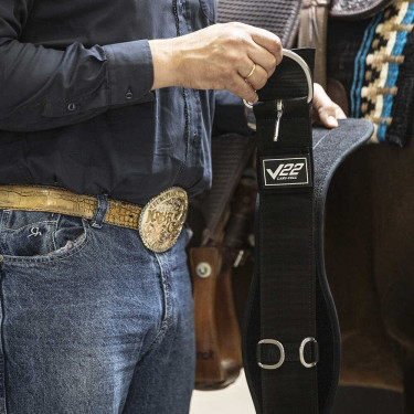 Western-Gurt Lami-Cell V22 Schwarz