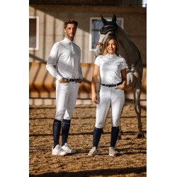 Polo Equithème Funza Kurzarm Weiß Weiß Polo Equithème Funza Kurzarm Weiß Weiß
