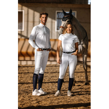 Polo Equithème Funza Kurzarm Weiß Weiß Polo Equithème Funza Kurzarm Weiß Weiß