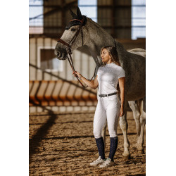 Polo Equithème Funza Kurzarm Weiß Weiß Polo Equithème Funza Kurzarm Weiß Weiß