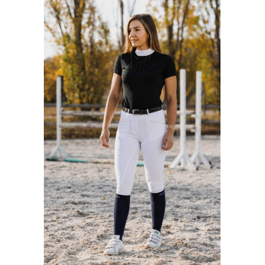 Polo Equithème Funza Kurzarm Marineblau