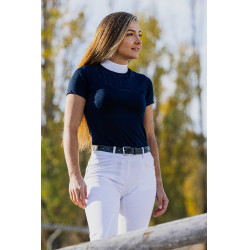 Polo Equithème Funza Kurzarm Marineblau