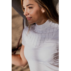 Polo Equithème Funza Kurzarm Weiß Weiß Polo Equithème Funza Kurzarm Weiß Weiß