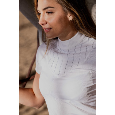 Polo Equithème Funza Kurzarm Weiß Weiß Polo Equithème Funza Kurzarm Weiß Weiß