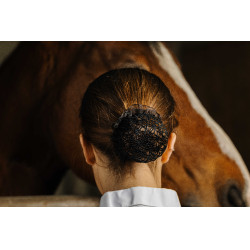 Haarnetz-Haarspange Equithème Floral Schwarz Haarnetz-Haarspange Equithème Floral Schwarz