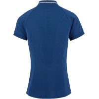 Polo Equithème Elodie Kurzarm Blau Monaco