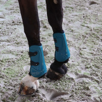 Gamaschen mit Sprunggelenkschutz Lami-Cell Elite Türkis Blau