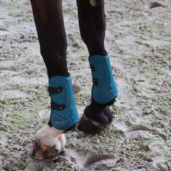 Gamaschen mit Sprunggelenkschutz Lami-Cell Elite Türkis Blau