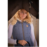 Daunenjacke New Roge Pénélope Blau / Grau