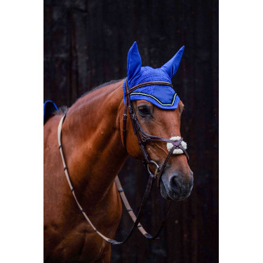 Fliegenhaube Equithème Domino Königsblau