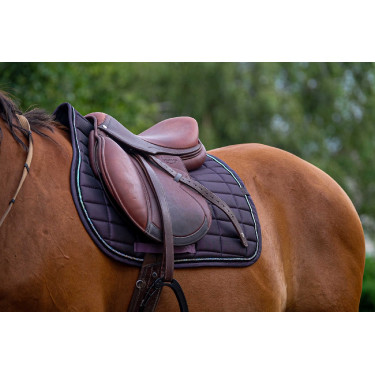 Satteldecke Equithème Domino Violett Lila