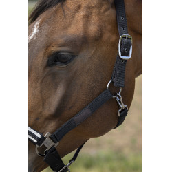Halfter Equithème Nylon Chevron Schwarz