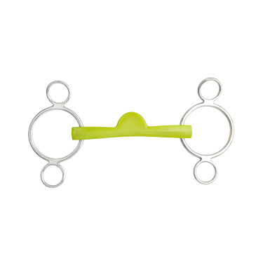 Verstellbares Gebiss Metalab Flexi Soft 3-Ring-Halbmond Grün Gr&uuml;n