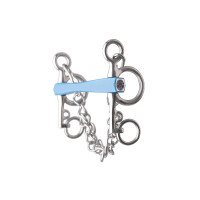 Pelham Gebiss Metalab Flexi gerade kurze Schenkel Blau Pelham Gebiss Metalab Flexi gerade kurze Schenkel Blau