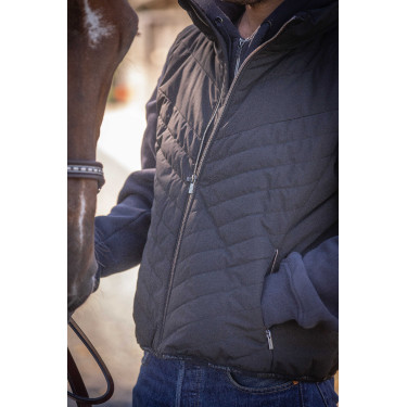 Ärmellose Daunenweste Longueil Paddock Sports Schwarz