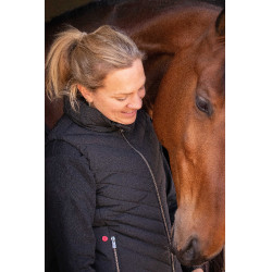 Ärmellose Daunenweste Longueil Paddock Sports Schwarz