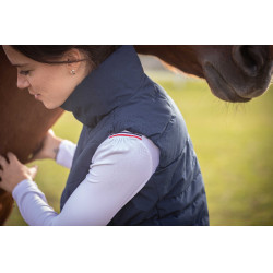 Ärmellose Daunenweste Longueil Paddock Sports Marineblau