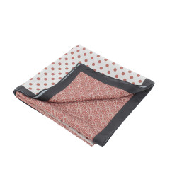 Schal Pénélope Mya Ecru / Rostfarben Weiß Schal Pénélope Mya Ecru / Rostfarben Weiß