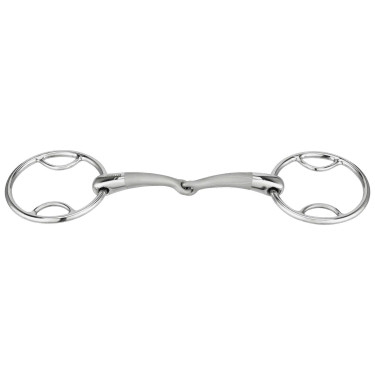 Gebiss 2 Ringe Sprenger Satinox doppelt gebrochen