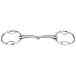 Gebiss 2 Ringe Sprenger Satinox doppelt gebrochen