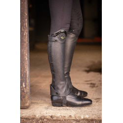 Mini-Chaps Pénélope Prisca Leder Schwarz