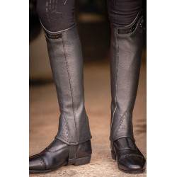 Mini-Chaps Pénélope Prisca Leder Schwarz