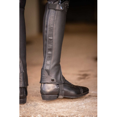 Mini-Chaps Pénélope Prisca Leder Schwarz