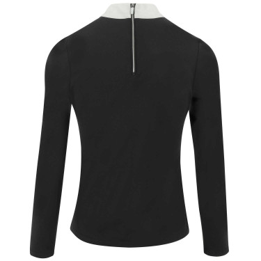 Polo Equithème Valencia langärmelig Schwarz Polo Equithème Valencia langärmelig Schwarz