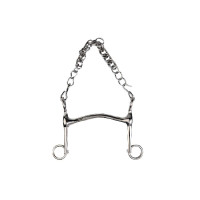 Gebiss mit Kandarenmundstück Metalab hohler Kanon