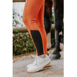 Pull-on Equithème Brigitte Silikon-Vollbesatz Orange