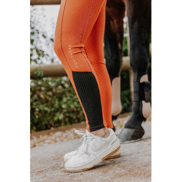 Pull-on Equithème Brigitte Silikon-Vollbesatz Orange