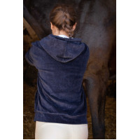 Sweat Zip Emy Velvet Pénélope Marineblau