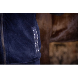 Sweat Zip Emy Velvet Pénélope Marineblau