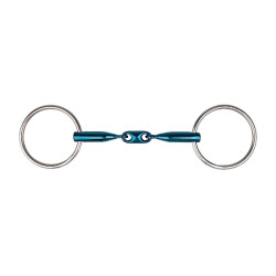 Gebiss 2 Ringe Metalab Eco Blue doppelt gebrochen