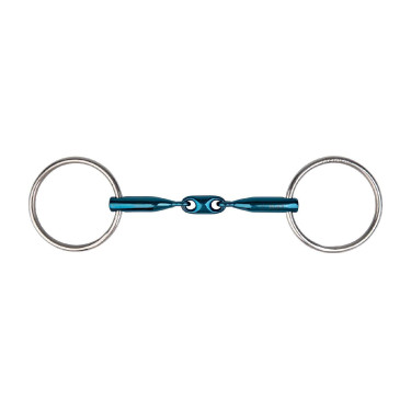 Gebiss 2 Ringe Metalab Eco Blue doppelt gebrochen