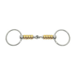 Gebiss 2 Ringe Metalab Magic System mit vertikalen Kupferrollen