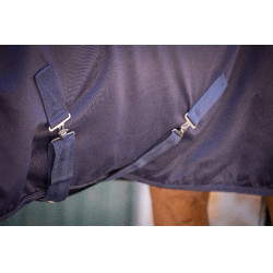 Hemd Paddock Sports Baumwoll-Mesh Marineblau