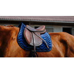 Satteldecke Equithème Glossy Marineblau