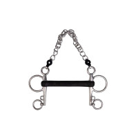 Pelham-Gebiss Metalab harte Gummistange