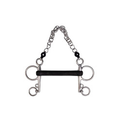 Pelham-Gebiss Metalab harte Gummistange