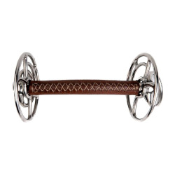 Gebiss Aufziehtrense Metalab JW Edelstahl Leder