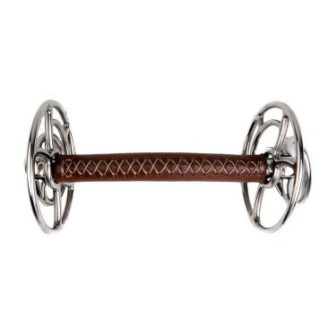 Gebiss Aufziehtrense Metalab JW Edelstahl Leder