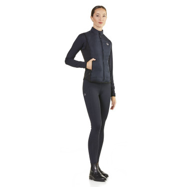 Ärmellose gesteppte Weste Ego7 Dea Damen mit Stretch-Seiten Marine Marineblau