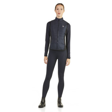 Ärmellose gesteppte Weste Ego7 Dea Damen mit Stretch-Seiten Marine Marineblau