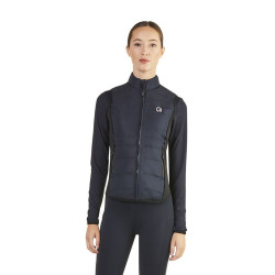 Ärmellose gesteppte Weste Ego7 Dea Damen mit Stretch-Seiten Marine Marineblau